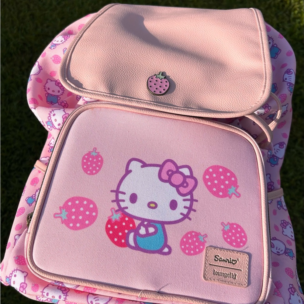 Loungefly Hello Kitty Pink Strawberry Backpack